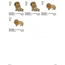 Package 2 Lambert The Lion 02 Embroidery Designs